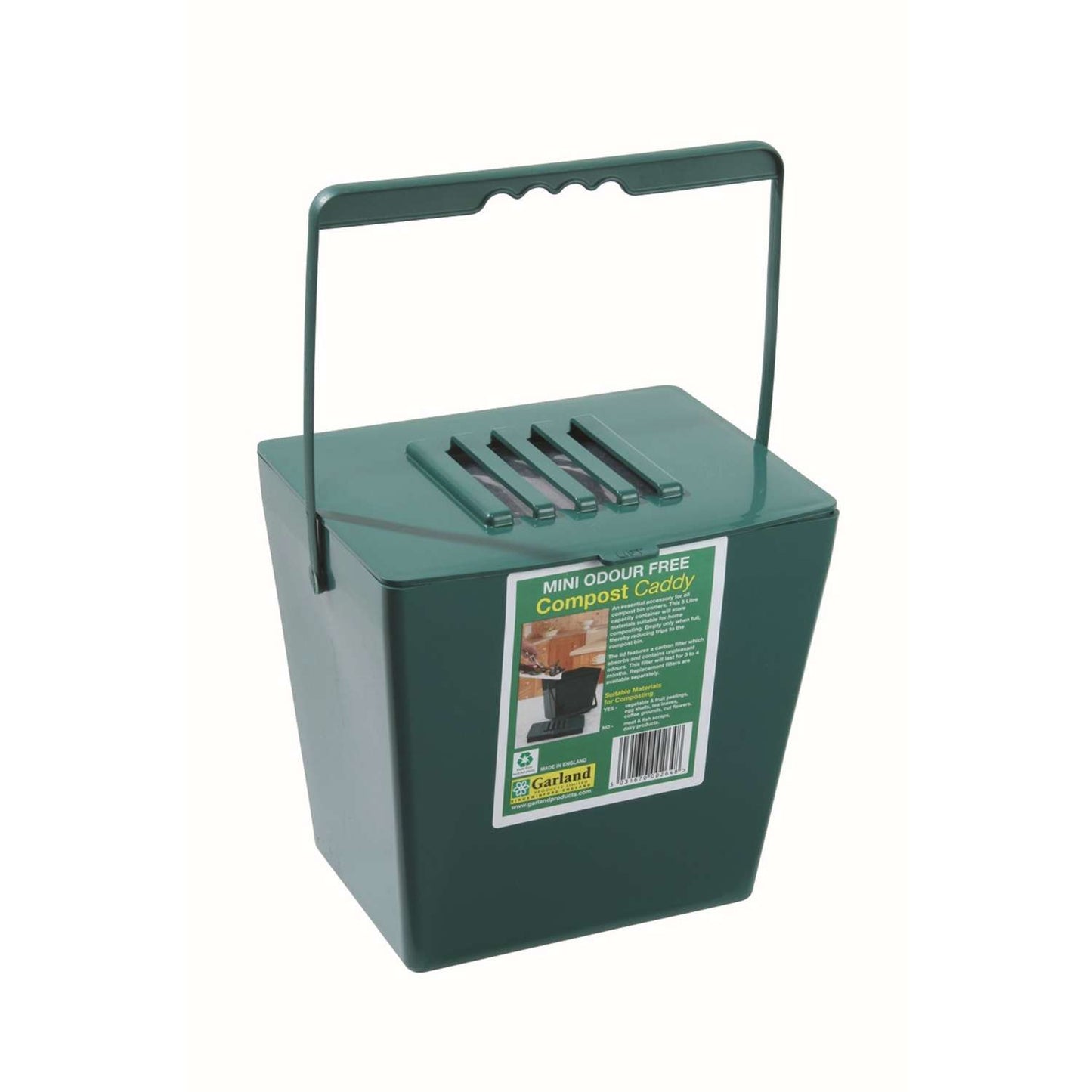  Bosmere 8 In. H X 6.5 In. W X 8 In. D Plastic Compost Bin Green