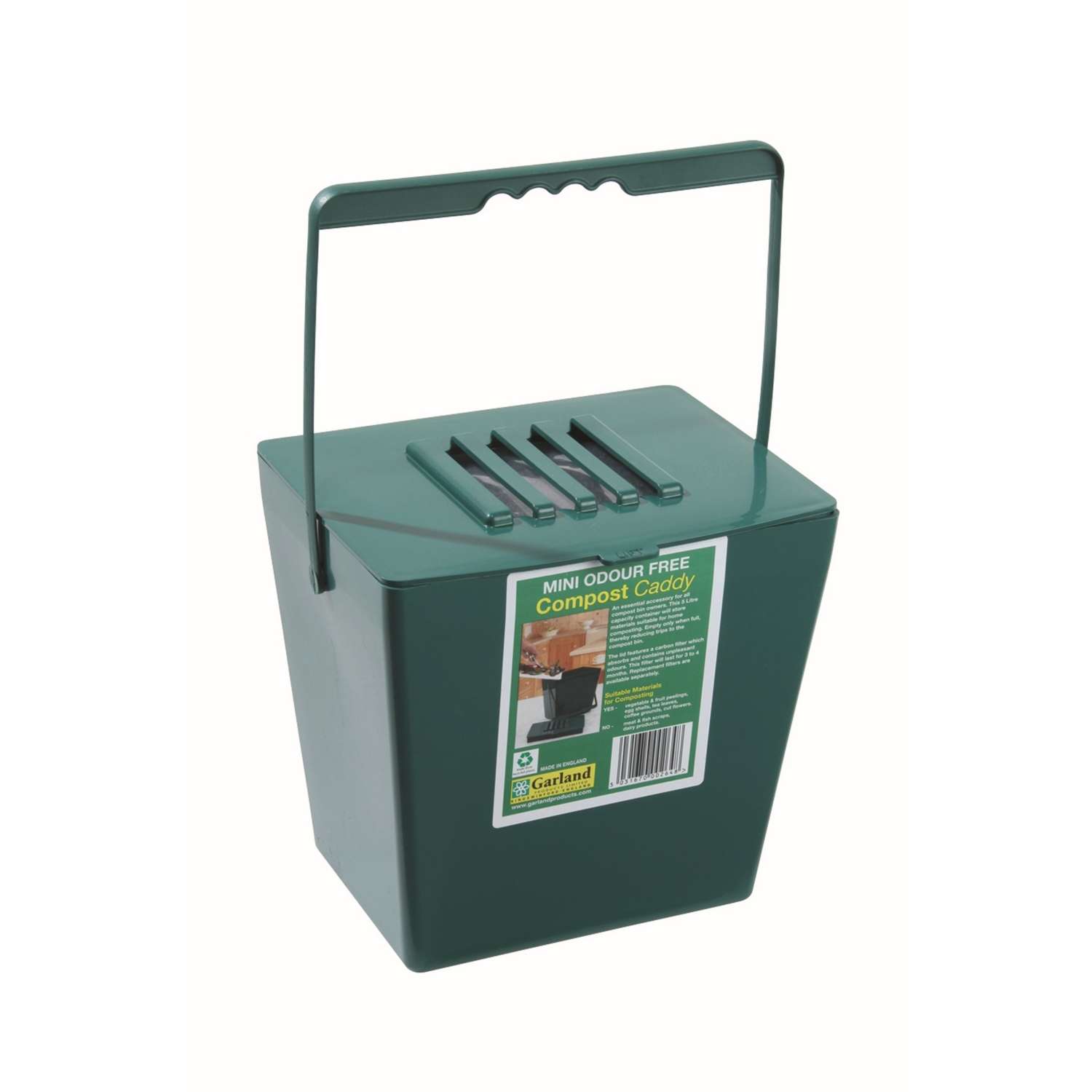  Bosmere 8 In. H X 6.5 In. W X 8 In. D Plastic Compost Bin Green