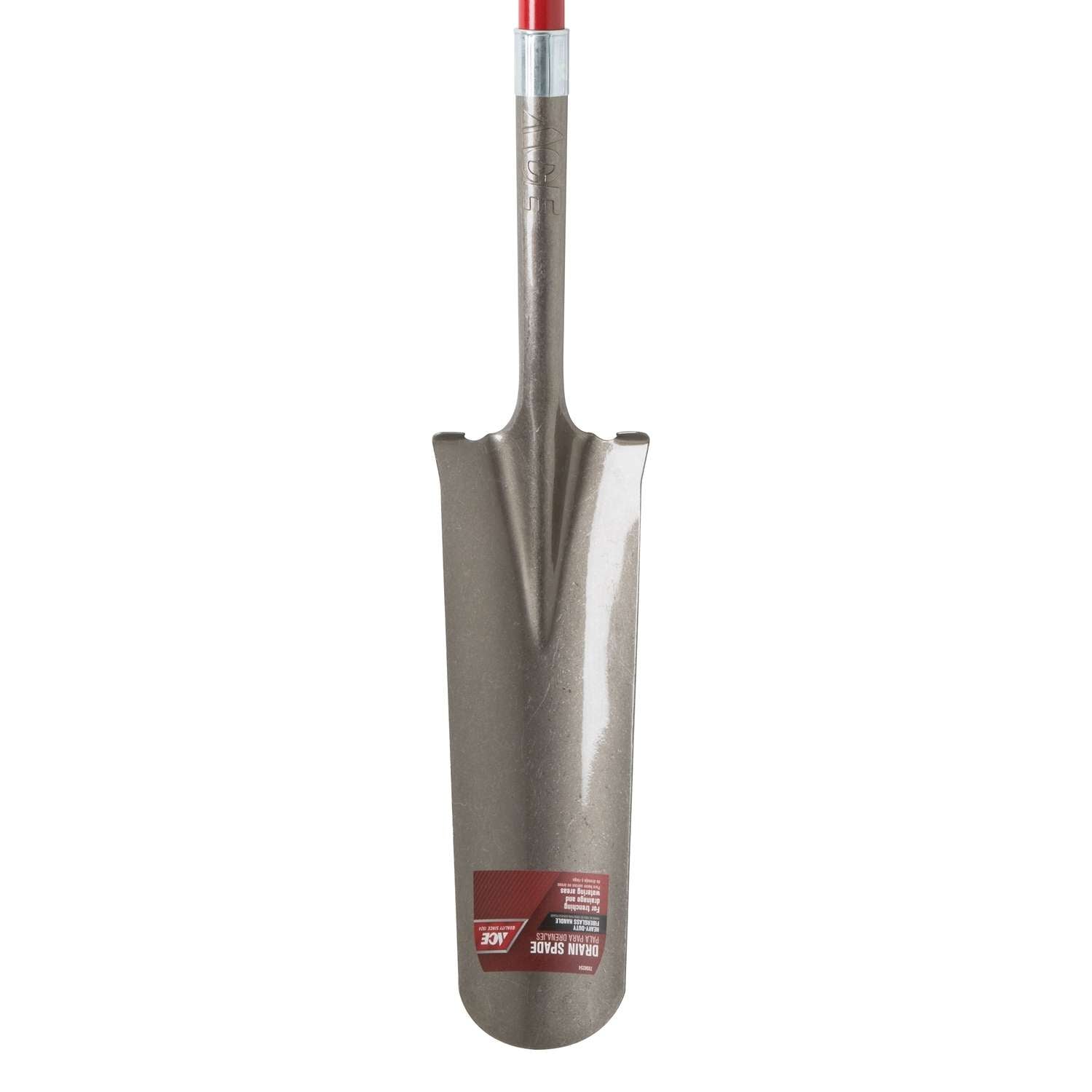  Ace 45.75 In. Steel Round Drain Spade Fiberglass Handle