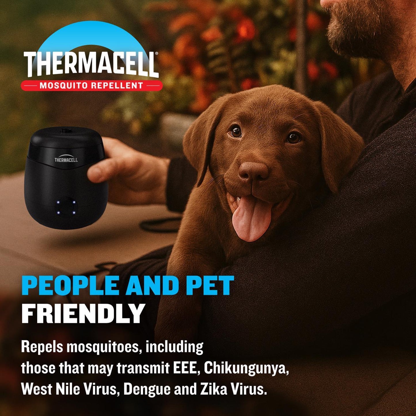  Thermacell Rechargeable Insect Repellent Device For Mosquitoes/Other Flying Insects 1 Pk