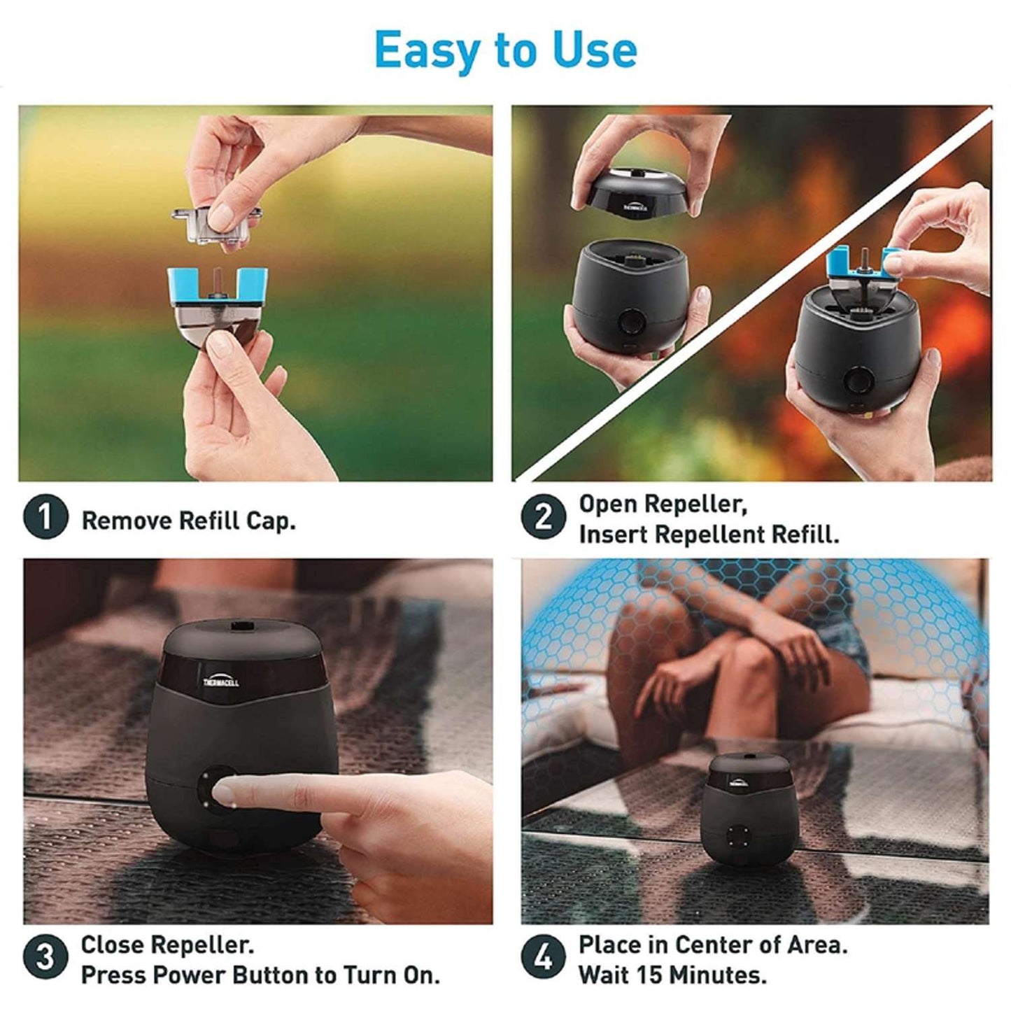  Thermacell Rechargeable Insect Repellent Device For Mosquitoes/Other Flying Insects