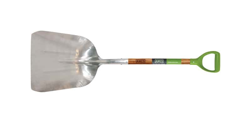  Ames 44.5 In. Aluminum Scoop Transfer Shovel Wood Handle