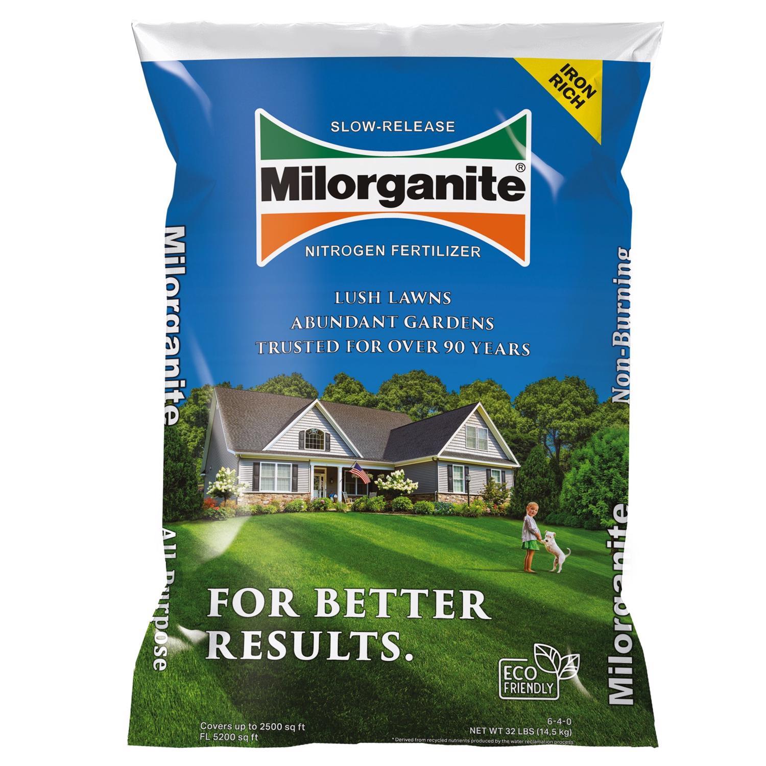  Milorganite All-Purpose Lawn Fertilizer For All Grasses 2500 Sq Ft