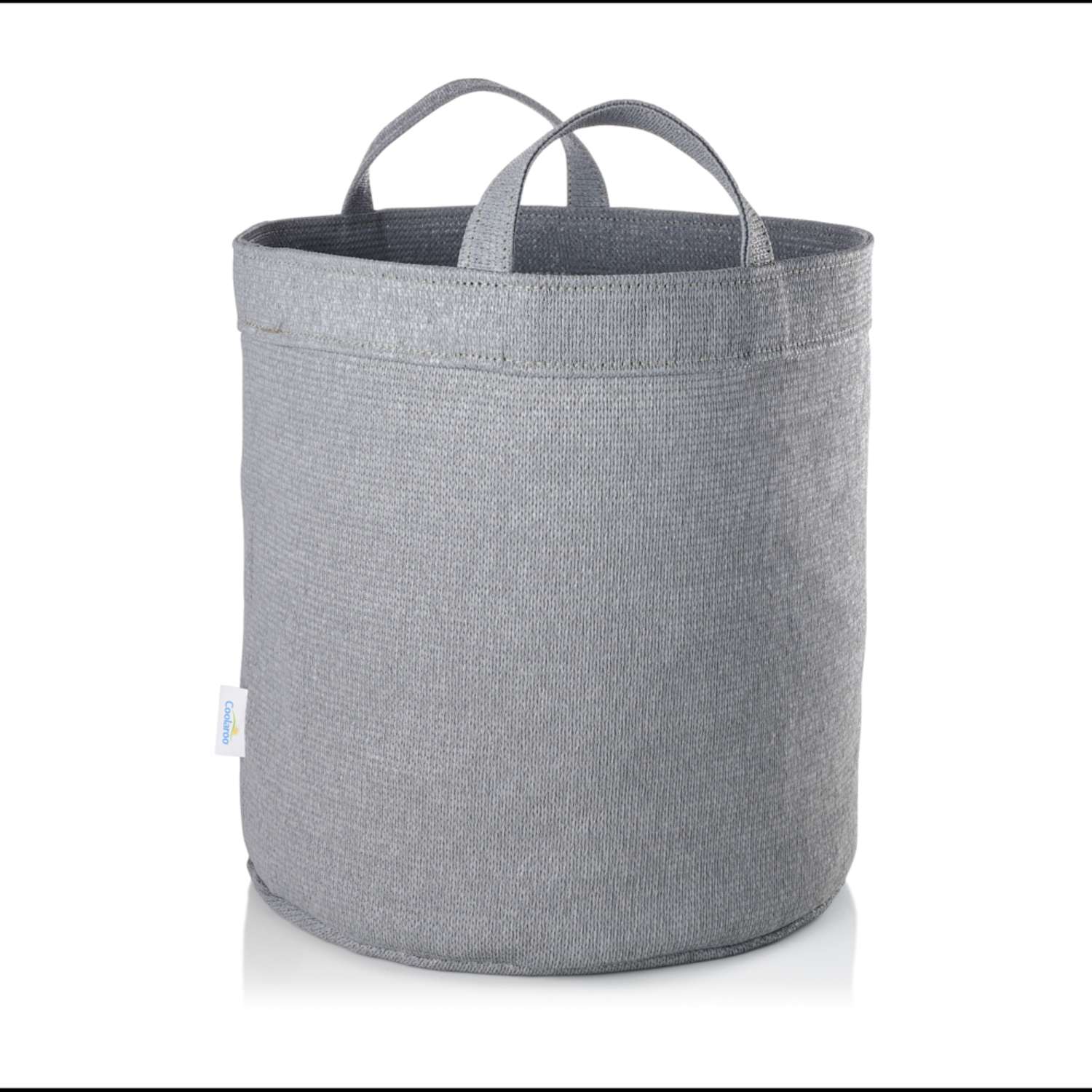  Coolaroo 14 In. H X 15 In. W X 15 In. D X 15 In. D Polyethylene Round Planter Bag Steel Gray