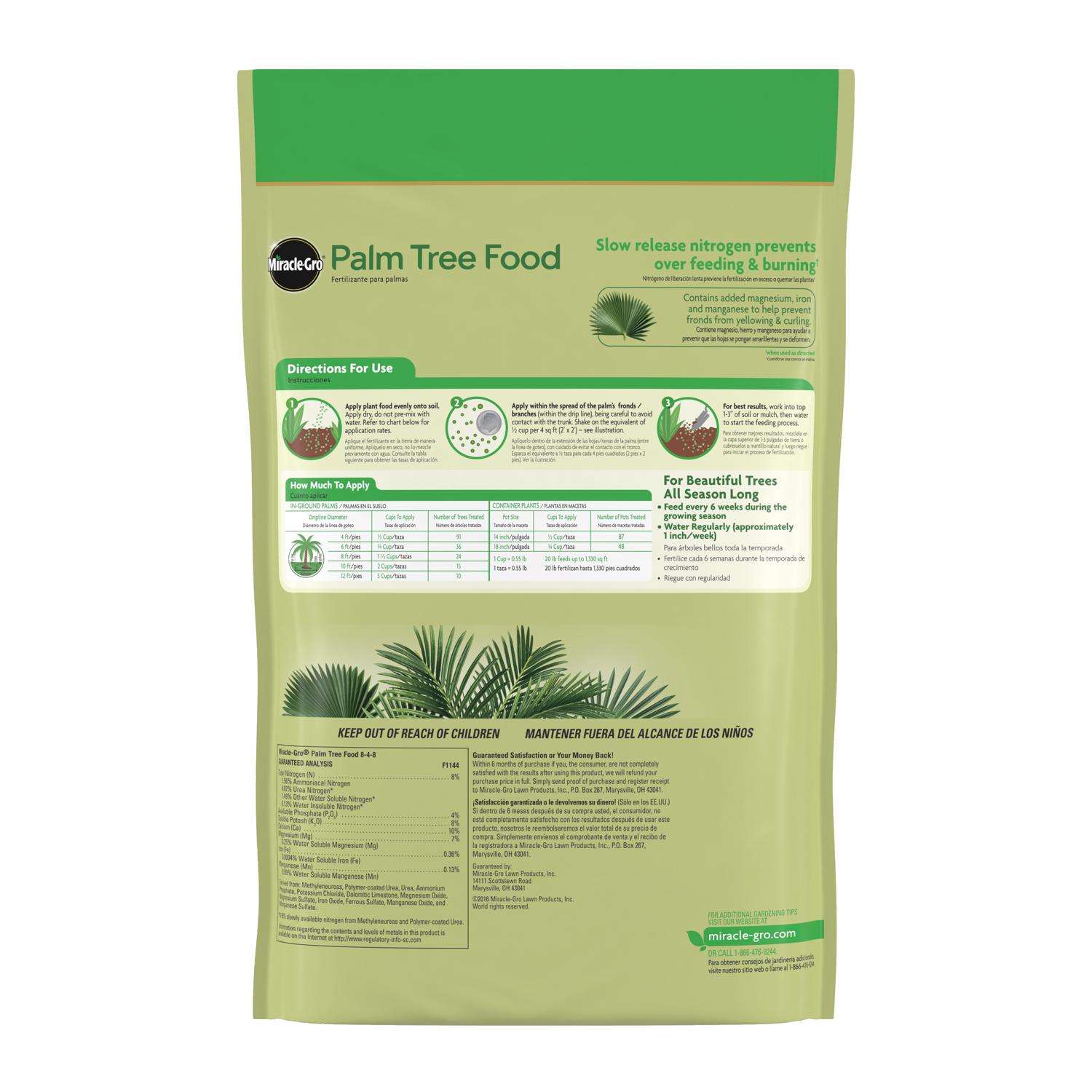  Miracle-Gro Granules Palm Plant Food 20 Lb