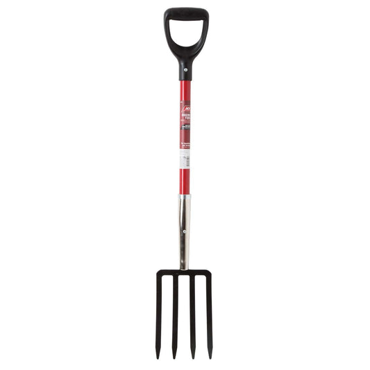  Ace 4 Tine Steel Spading Fork 30 In. Fiberglass Handle