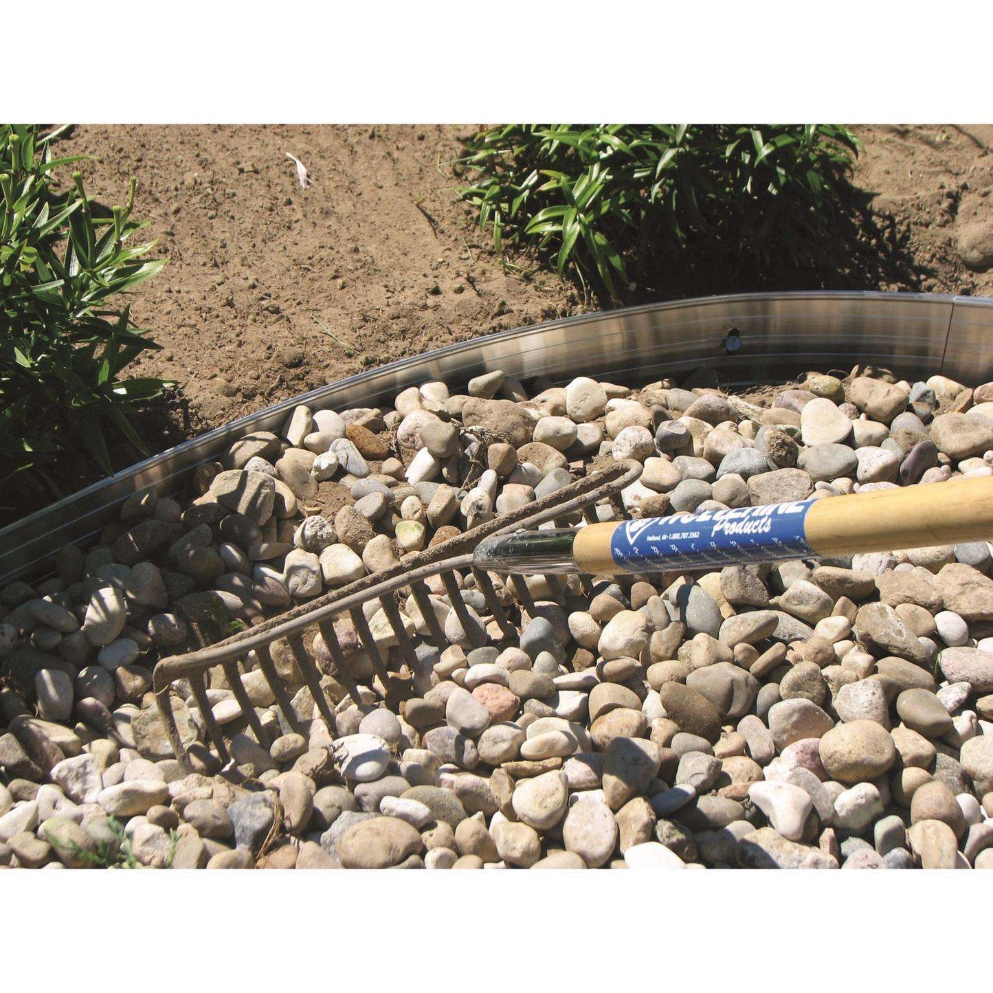  EasyFlex 24 Ft. L X 4 In. H Aluminum White Landscape Edging Kit