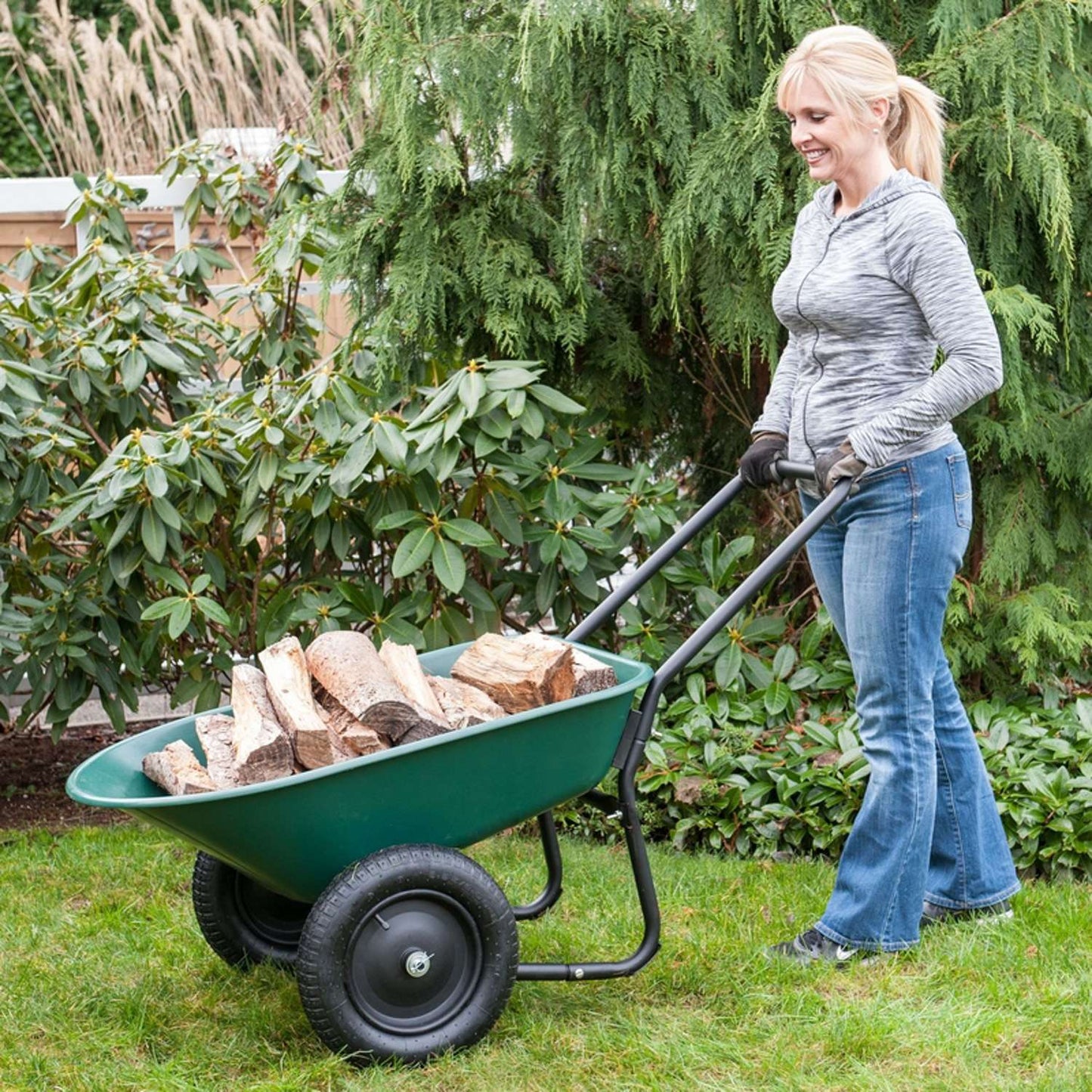  Yard Rover Garden Star Poly Residential Wheelbarrow 5 Cu Ft