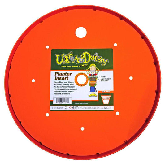  Bloem Ups-A-Daisy 1 In. H X 17 In. W X 17 In. D Orange Plastic Plant Lift