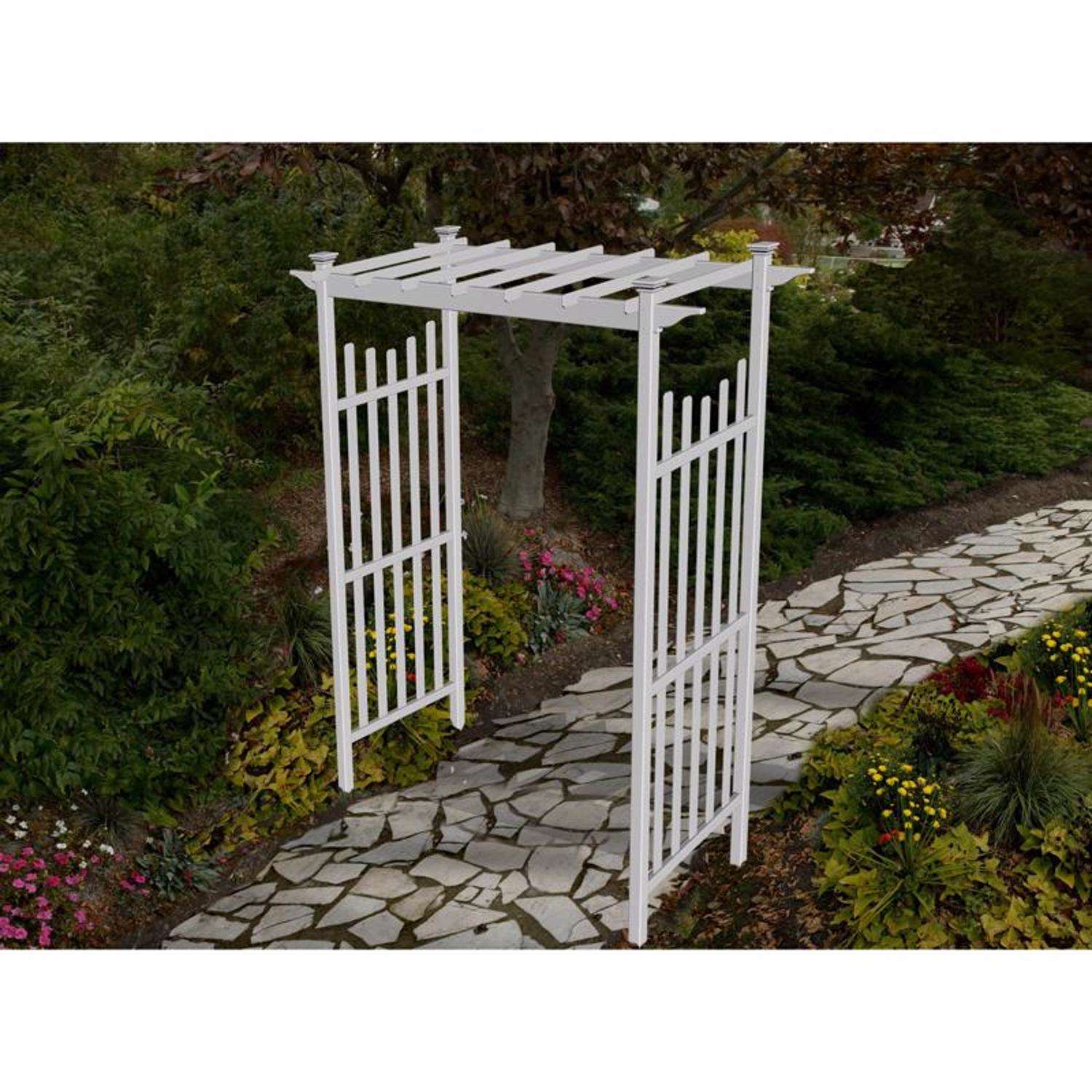  Vita Cardiff 83.75 In. H White Vinyl Arbor