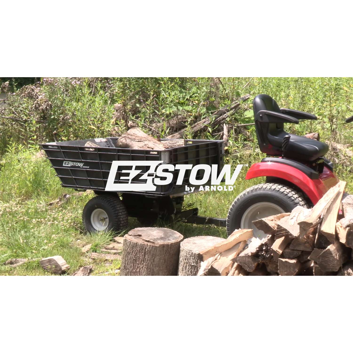  EZ Stow Poly Dump Cart 800 Lb. Cap.