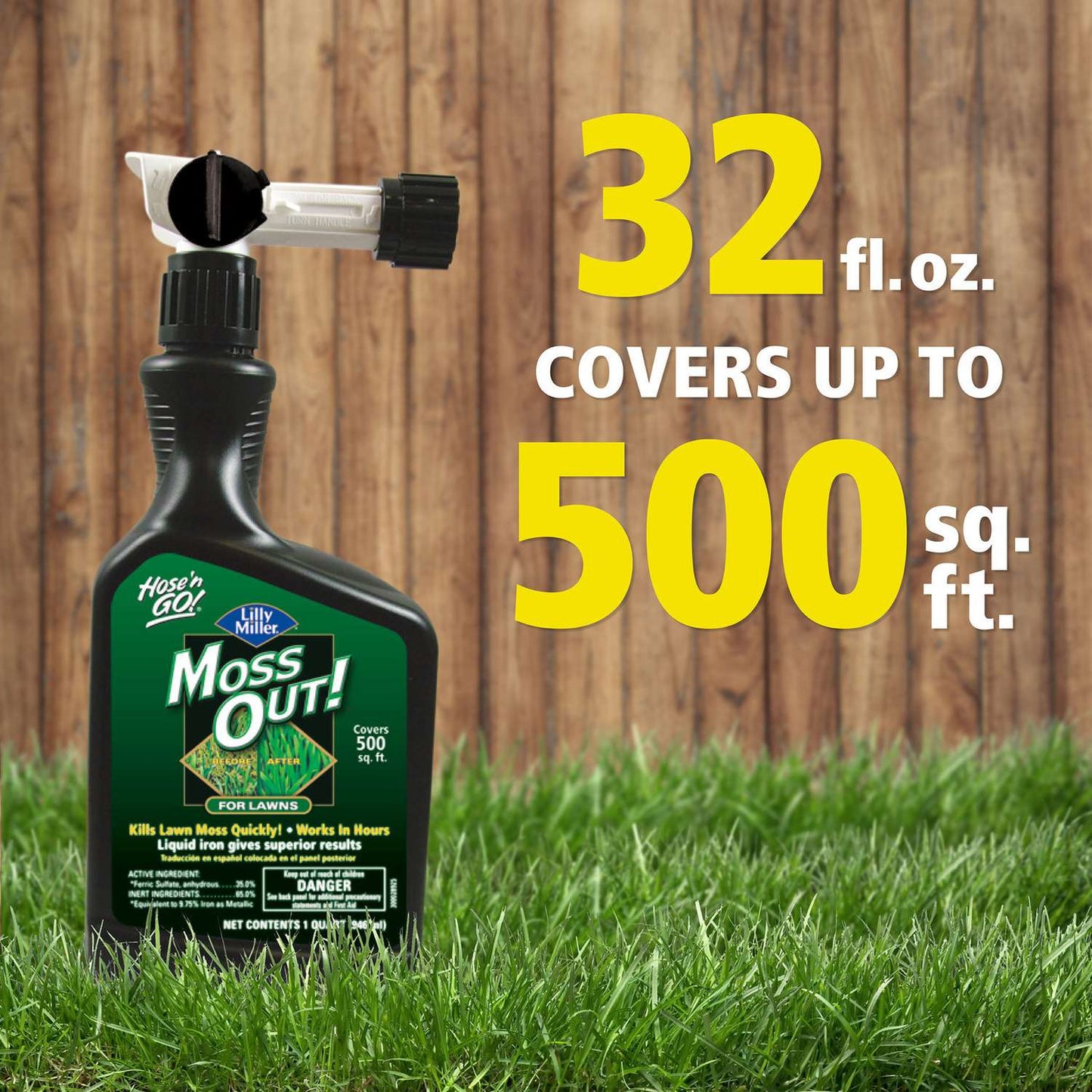  Lilly Miller Hose 'n Go Moss Out Moss Control Concentrate 32 Oz