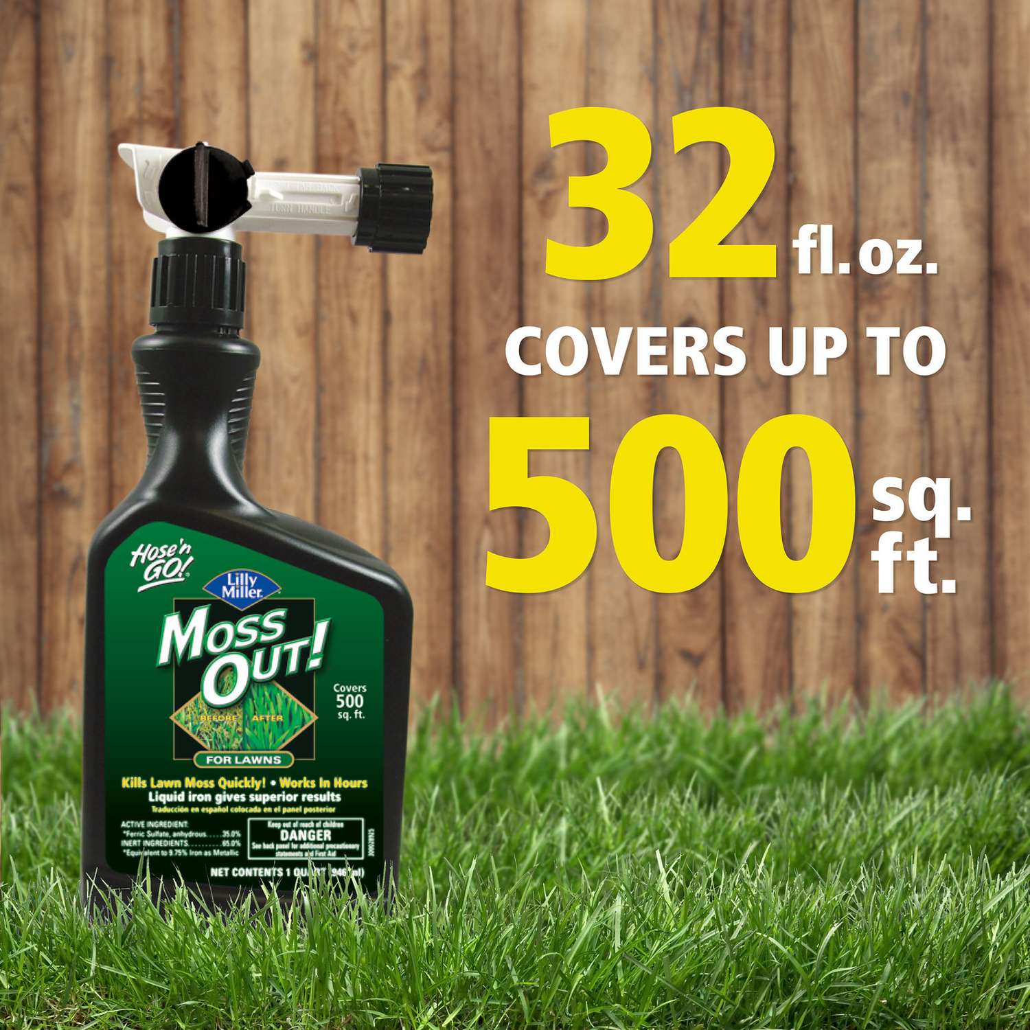  Lilly Miller Hose 'n Go Moss Out Moss Control Concentrate 32 Oz