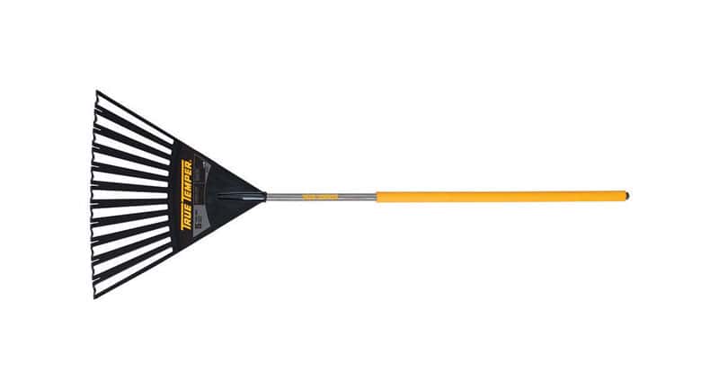  True Temper 63.62 In. 30 Tine Poly Leaf Rake Wood Handle