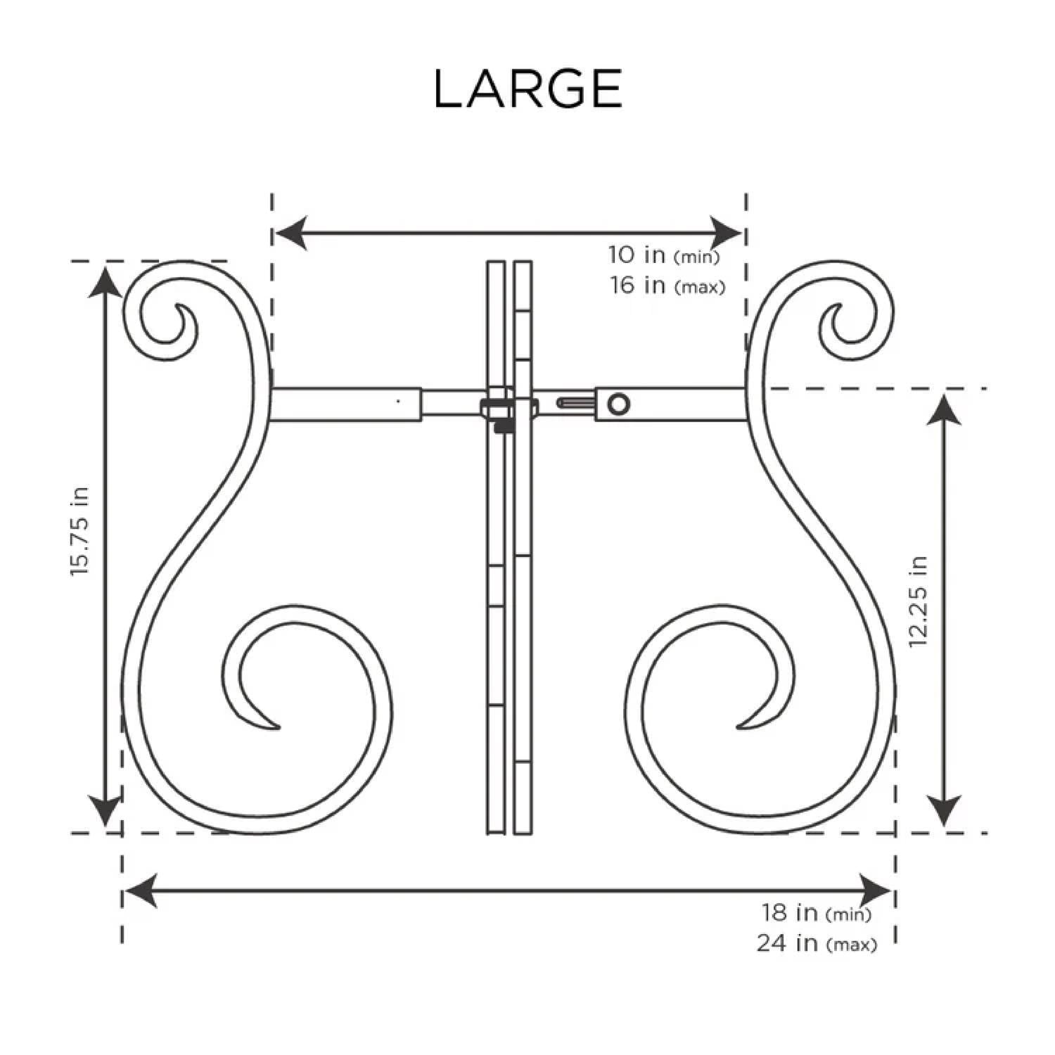  Gardien Bronze Steel Plant Stand