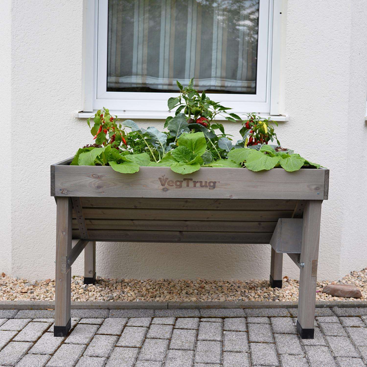  VegTrug VegTrug Classic 31.5 In. H X 40.7 In. W X 30 In. D Wood Planter Gray