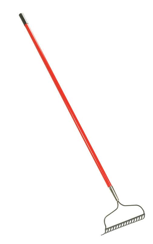  Ace 57 In. 16 Tine Steel Bow Rake Fiberglass Handle