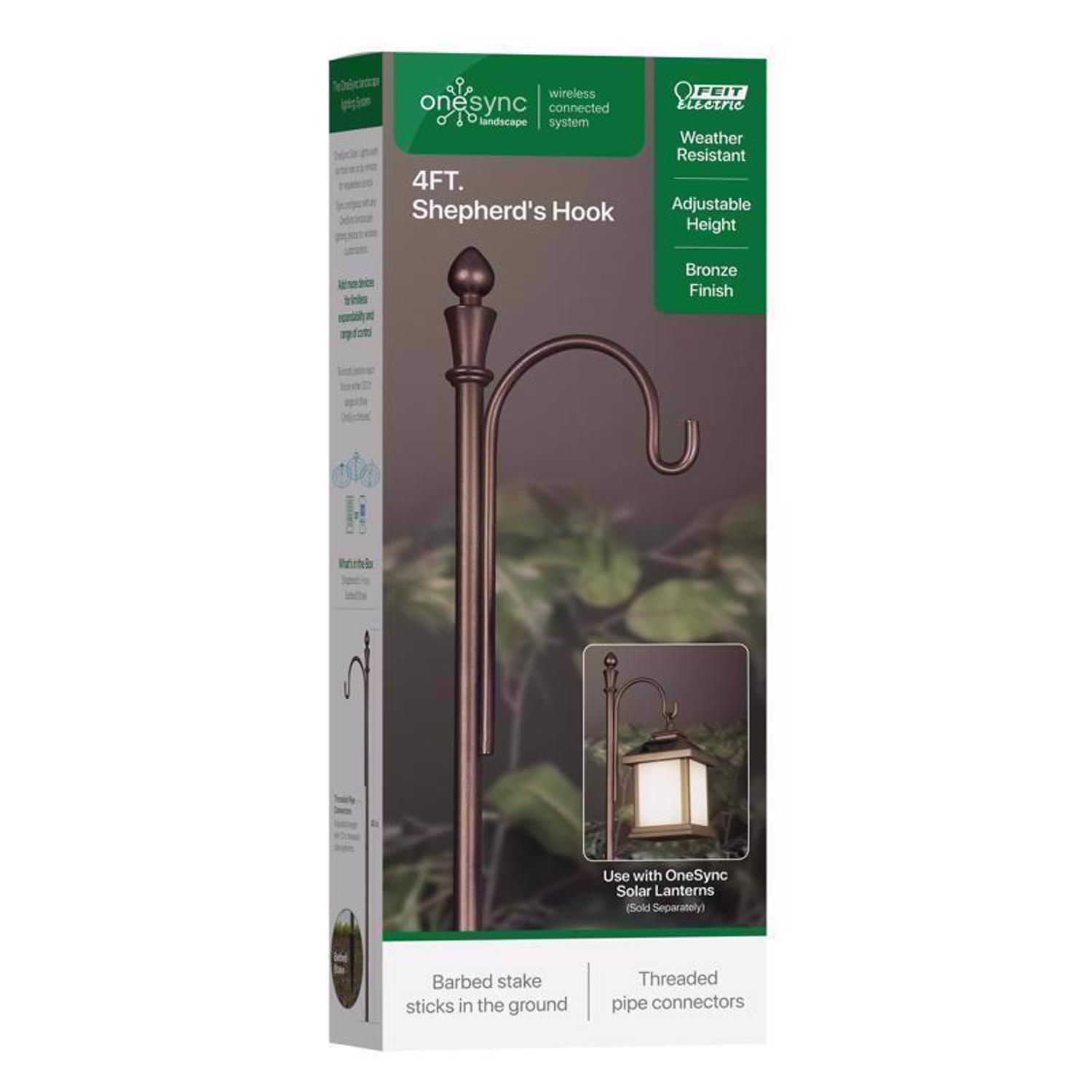  Feit Bronze Metal 48 In. H Shepherd's Hook 1 Pk