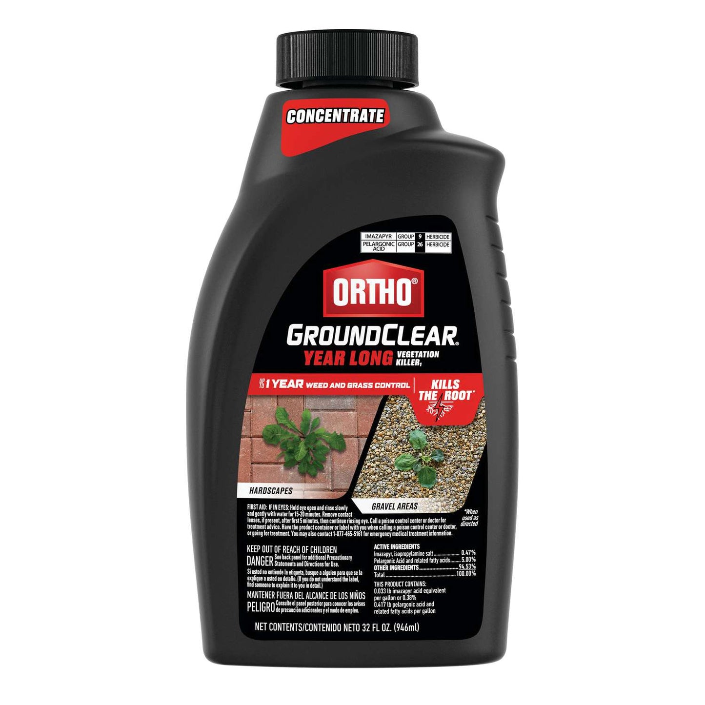  Ortho GroundClear Year Long Vegetation Killer Concentrate 32 Oz
