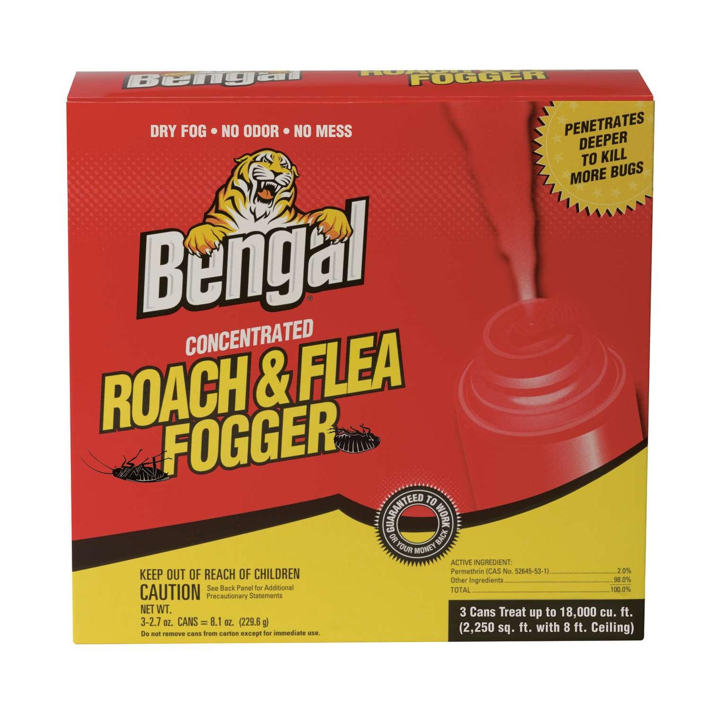  Bengal Roach & Flea Insect Killer Fog 2.7 Oz