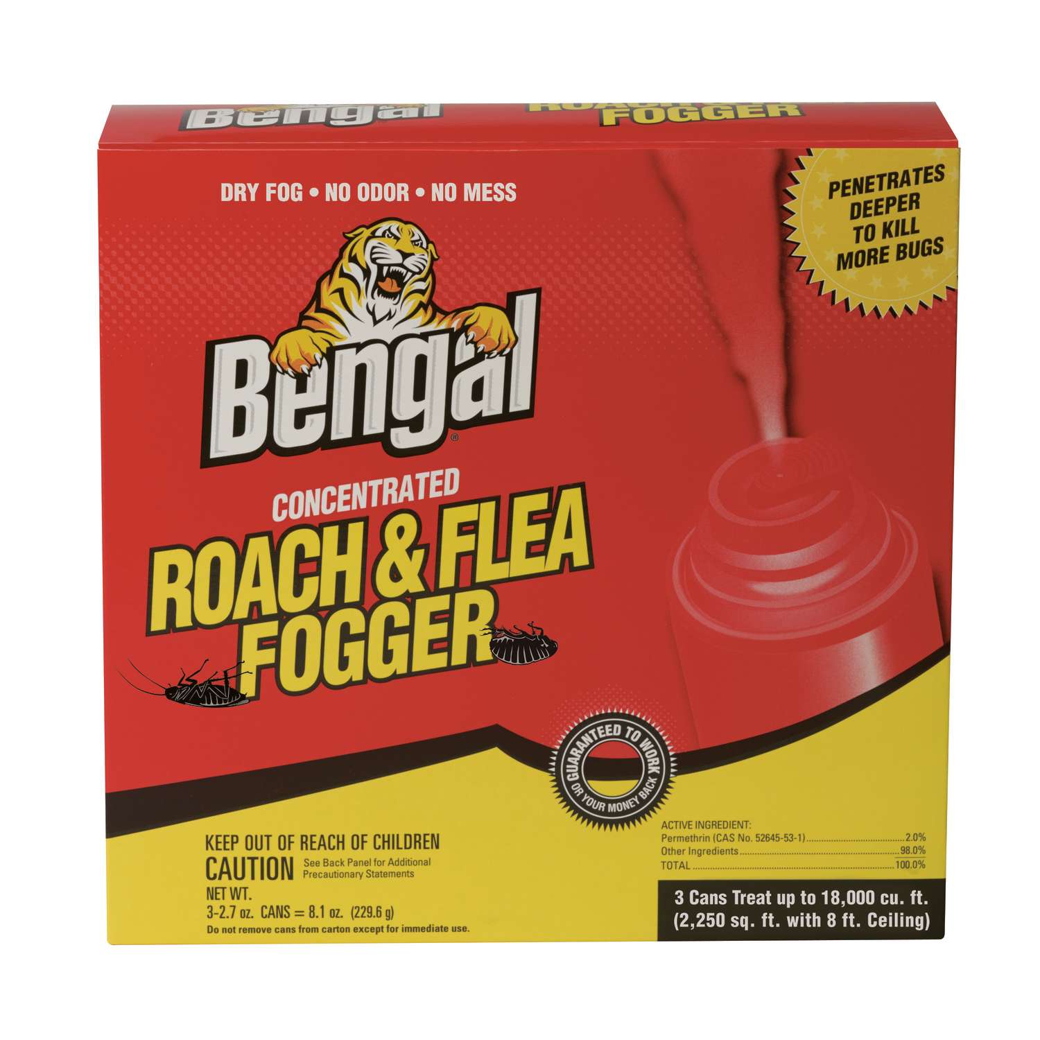  Bengal Roach & Flea Insect Killer Fog 2.7 Oz