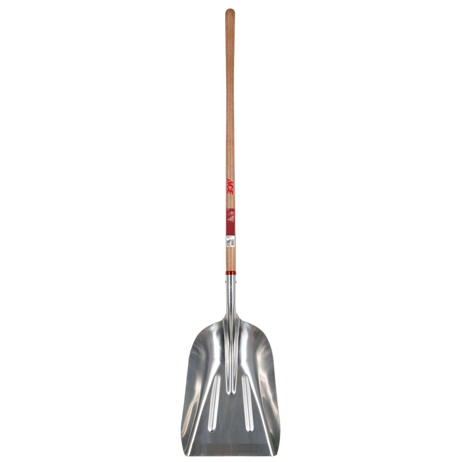  Ace 63 In. Aluminum Scoop General Purpose Shovel Wood Handle