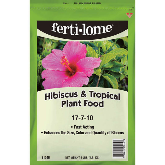  Ferti-lome HIBISCUS AND TROPICAL PLANT FOOD 17-7-10 Granules Plant Food 4 Lb