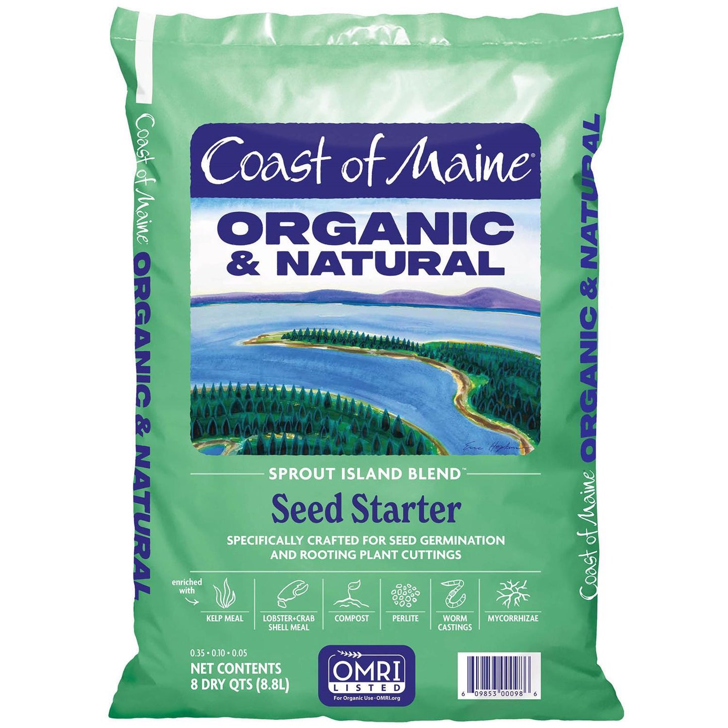  Coast Of Maine Sprout Island Organic Flower And Vegetable Seed Starting Mix 16 Qt