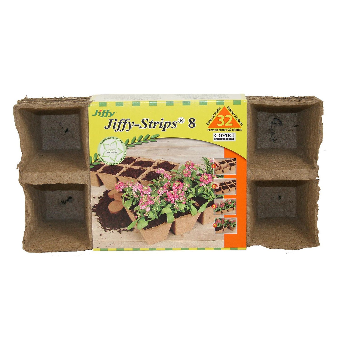  Jiffy 8 Cells 2 In. W X 2 In. L Seed Starting Peat Pot 1 Pk