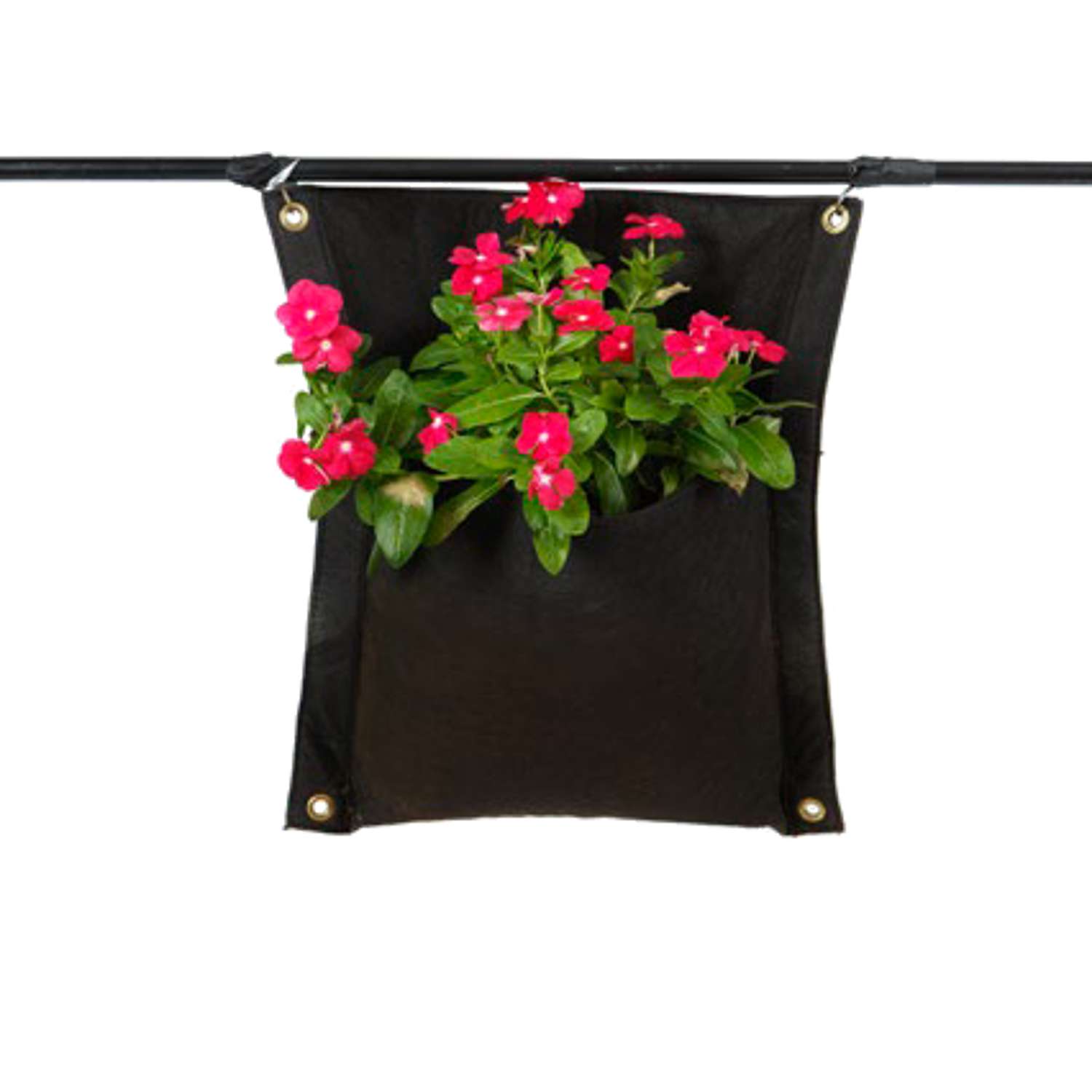  Smart Pot WallFlowers 18 In. H X 16 In. W Geo-Thermal Fabric Grow Bag Planter Black