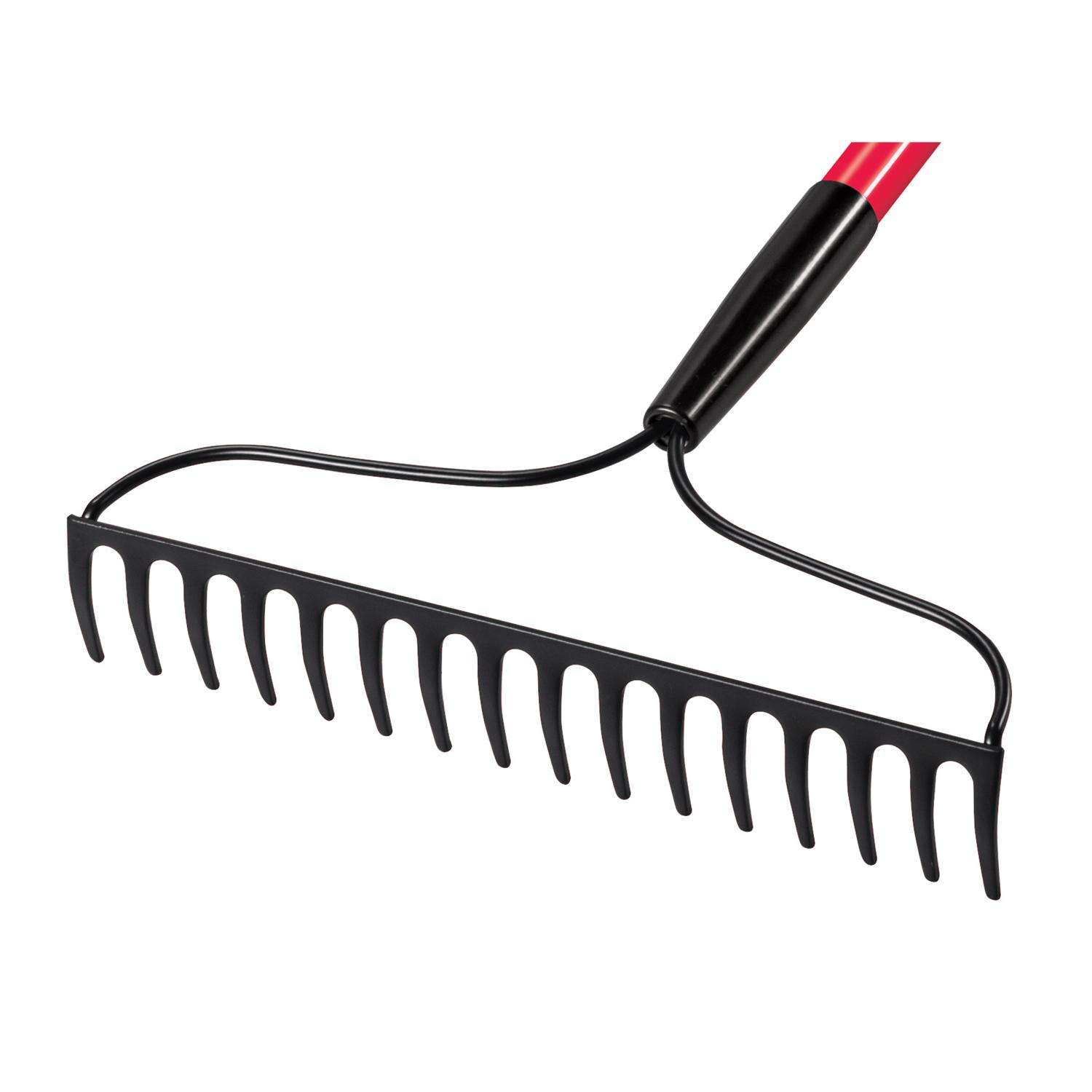  Truper Tru-Tough 60.5 In. 16 Tine Steel Bow Rake Fiberglass Handle