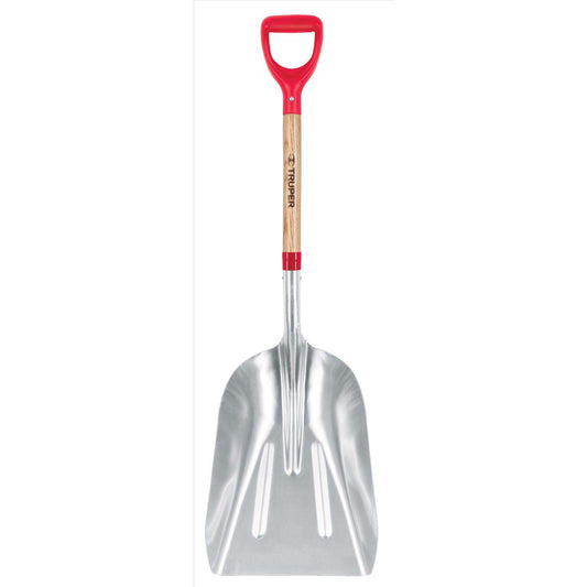  Truper Tru-Tough 45 In. Aluminum Scoop Transfer Shovel Wood Handle