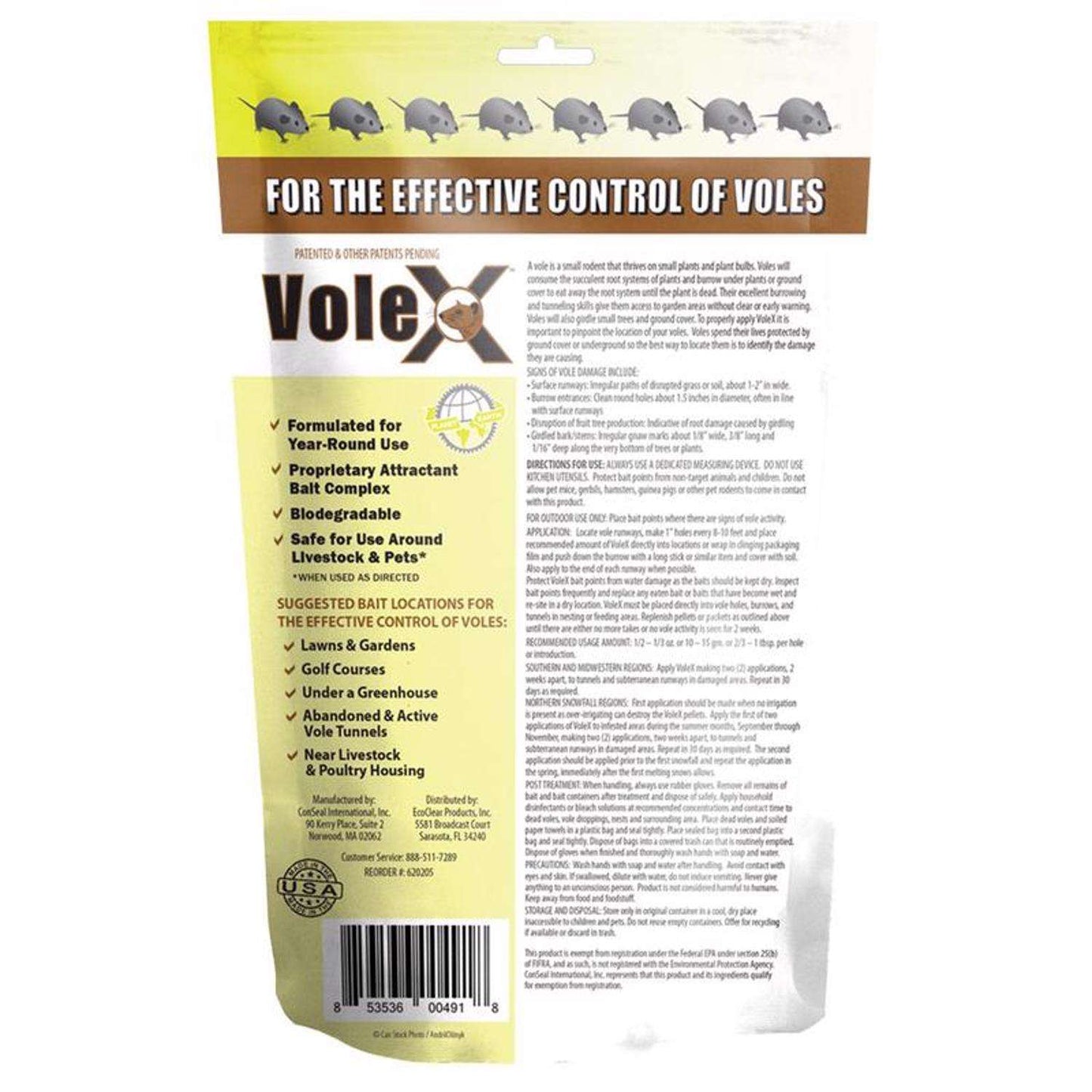  VoleX Non-Toxic Bait Pellets For Voles 8 Oz 1 Pk
